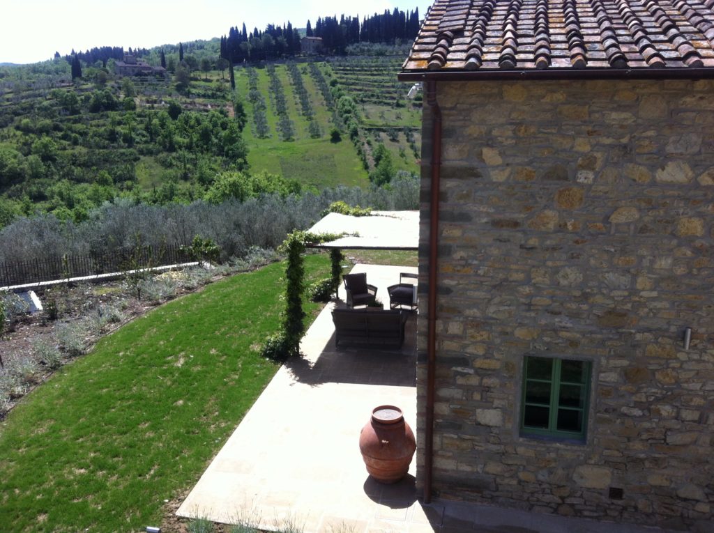 Borgo del Cabreo, relais di charme, un angolo con vista sulla vigna